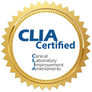 CLIA certified laboratory badge