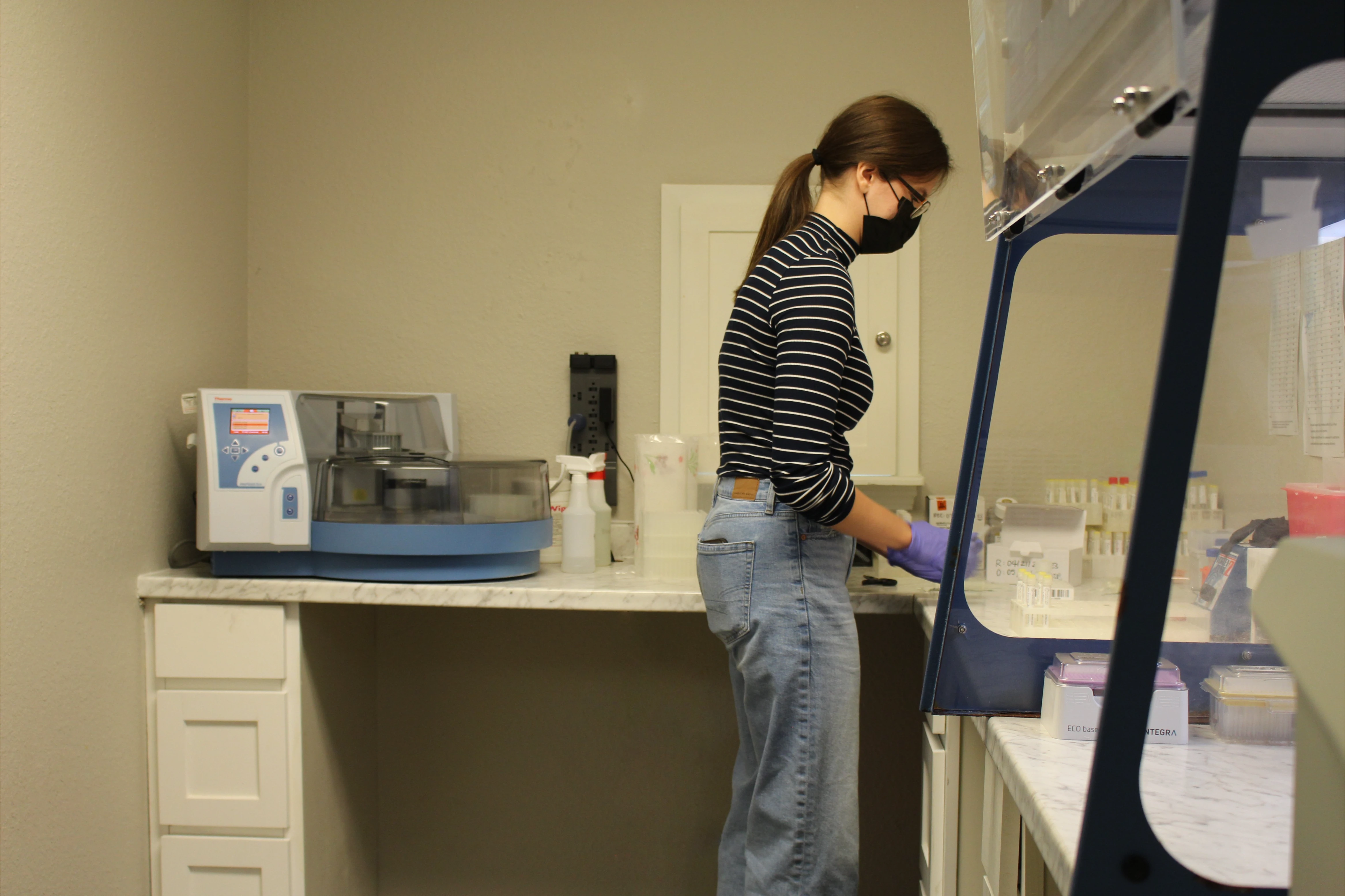 CAR-GM laboratory team processing diagnostic samples